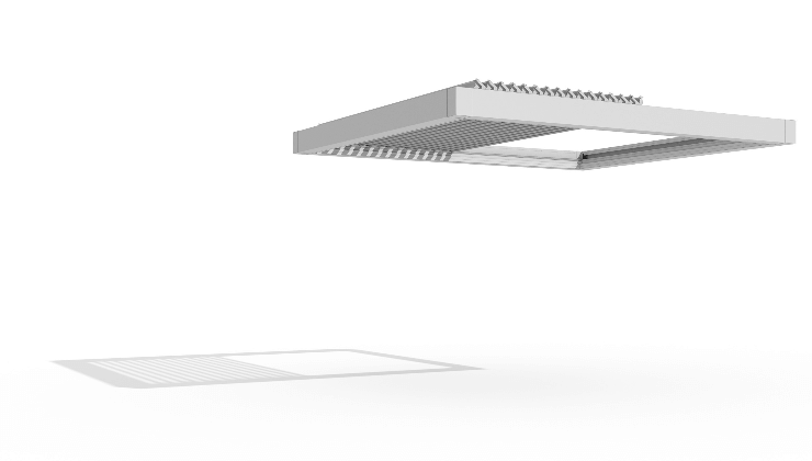 Roof-only louvered module